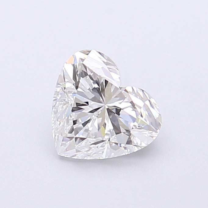1.08 Carat Heart Shaped, Very Good Cut, E Color, VVS2 Clarity, IGI Certified Lab Grown Diamond