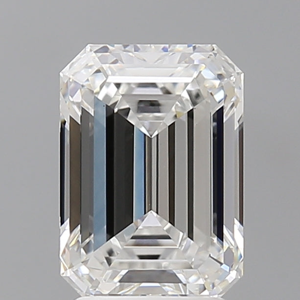 2.58 Carat Emerald Shaped, Ideal Cut, E Color, VVS2 Clarity, IGI Certified Lab Grown Diamond