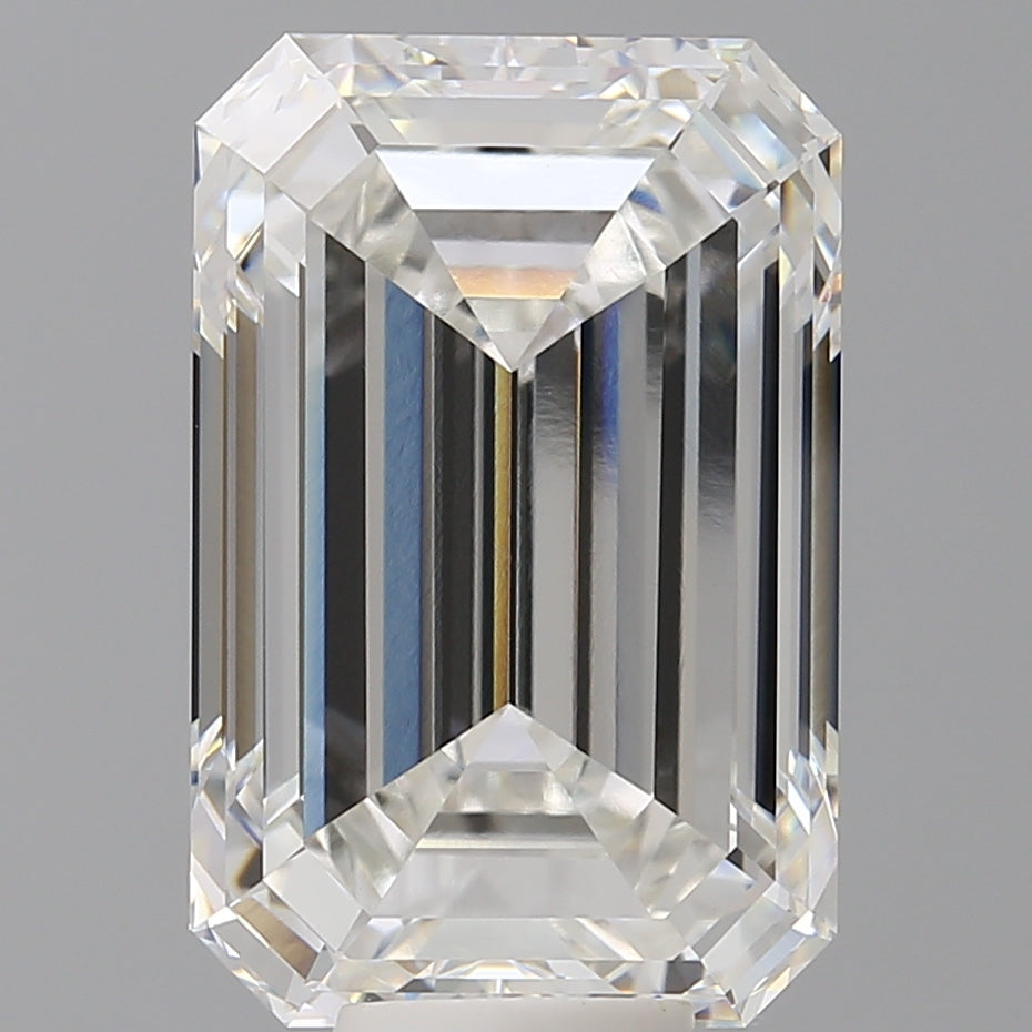 11.52 Carat Emerald Shaped, Ideal Cut, F Color, VVS2 Clarity, IGI Certified Lab Grown Diamond