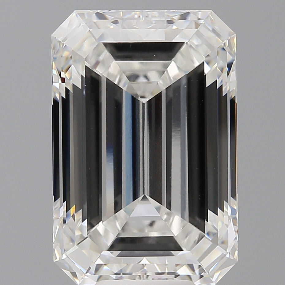 11.55 Carat Emerald Shaped, Ideal Cut, F Color, VVS2 Clarity, IGI Certified Lab Grown Diamond