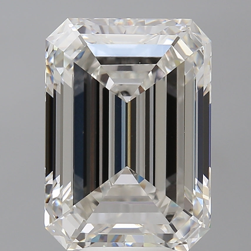 8.59 Carat Emerald Shaped, Ideal Cut, G Color, VVS2 Clarity, IGI Certified Lab Grown Diamond