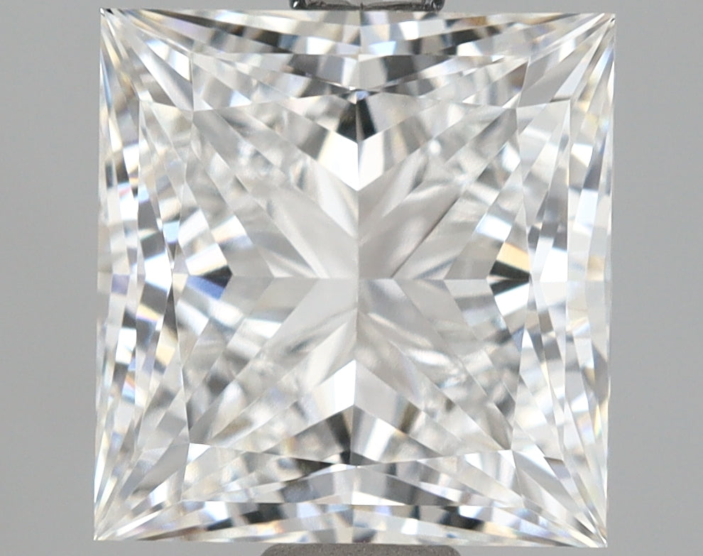 2.54 Carat Princess Shaped, Ideal Cut, E Color, VVS1 Clarity, IGI Certified Lab Grown Diamond