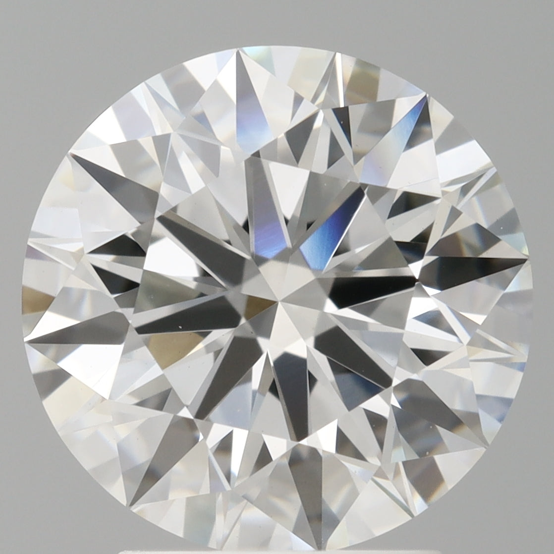 3.09 Carat Round Shaped, Ideal Cut, F Color, VVS2 Clarity, IGI Certified Lab Grown Diamond