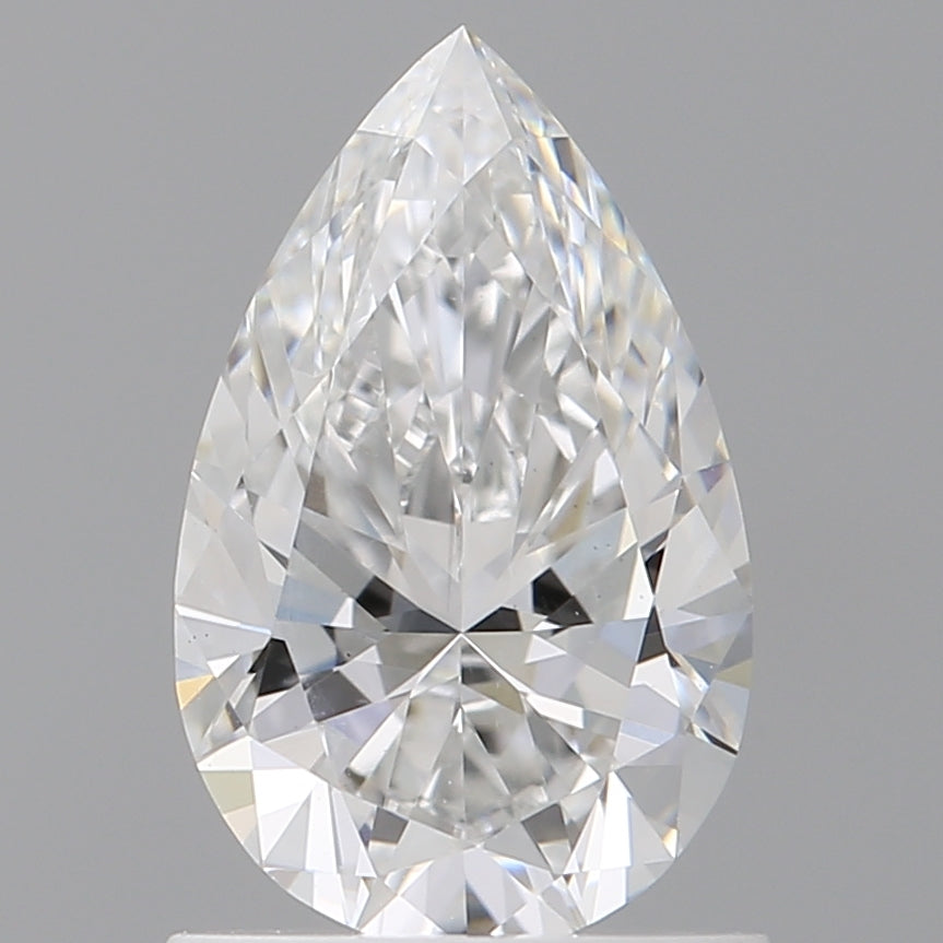 1.09 Carat Pear Shaped, Excellent Cut, E Color, VS1 Clarity, IGI Certified Lab Grown Diamond