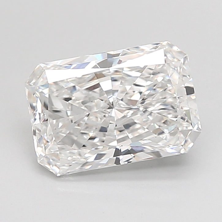 2.53 Carat Radiant Shaped, Excellent Cut, D Color, VS1 Clarity, IGI Certified Lab Grown Diamond