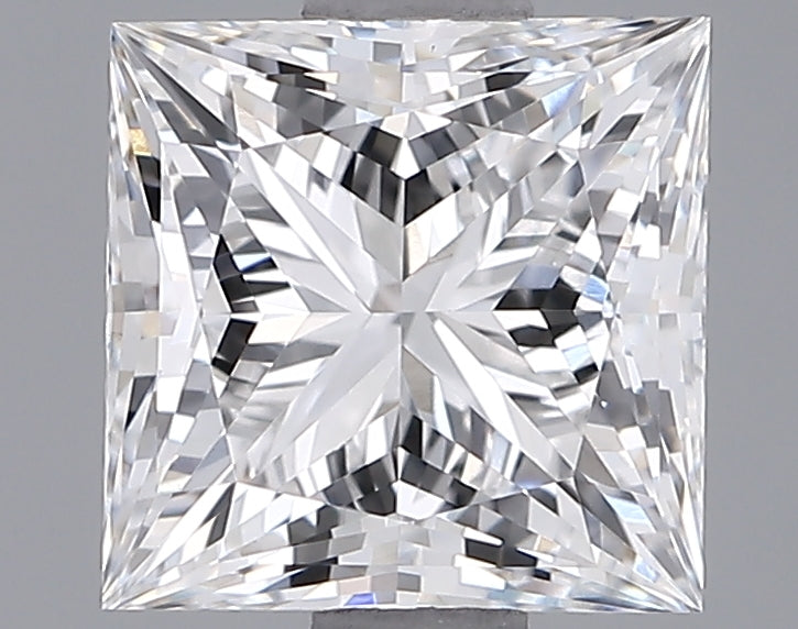 1.57 Carat Princess Shaped, Ideal Cut, E Color, VVS1 Clarity, IGI Certified Lab Grown Diamond
