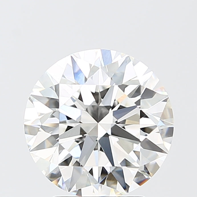 3.09 Carat Round Shaped, Ideal Cut, F Color, VVS2 Clarity, IGI Certified Lab Grown Diamond