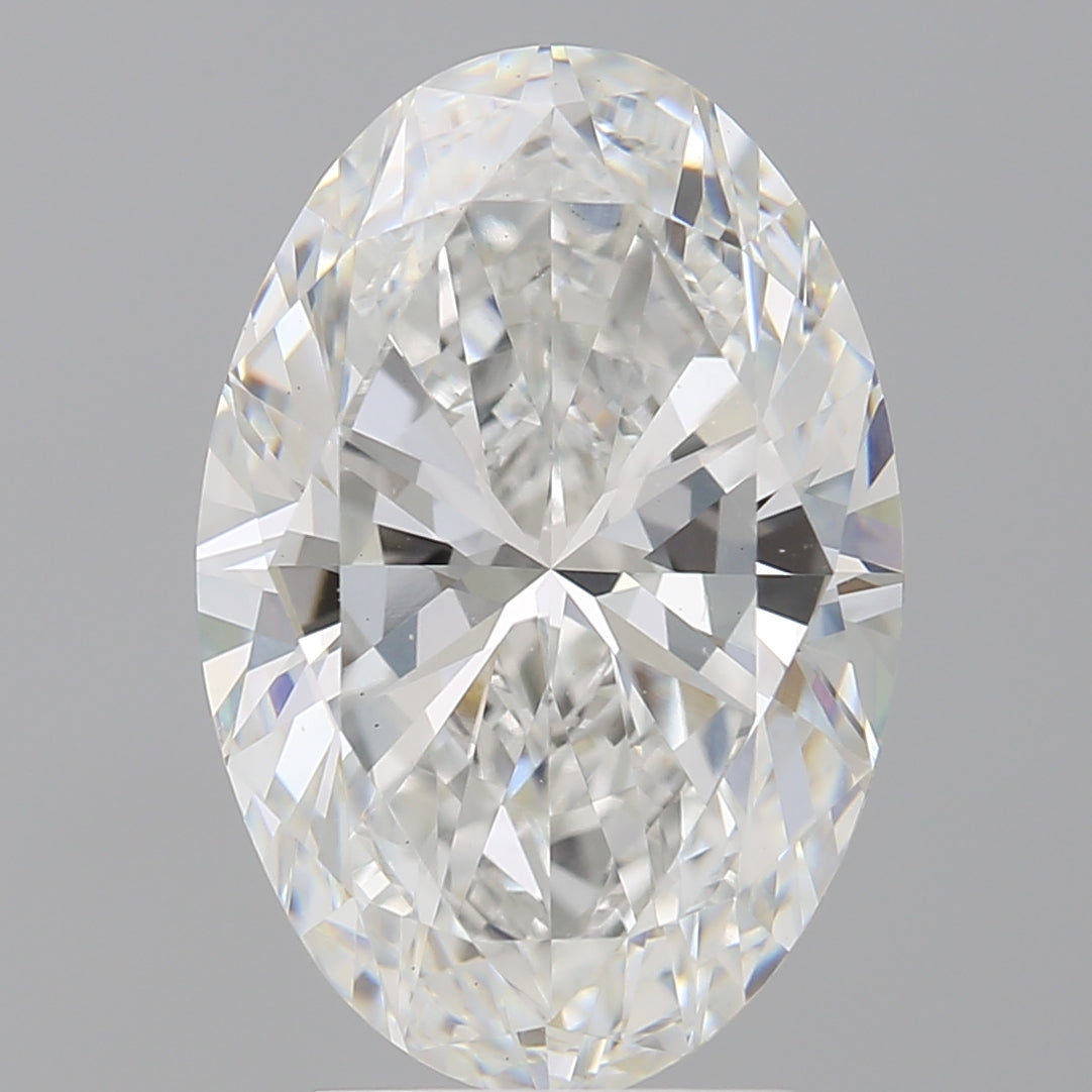 4.01 Carat Oval Shaped, Ideal Cut, F Color, VS1 Clarity, IGI Certified Lab Grown Diamond