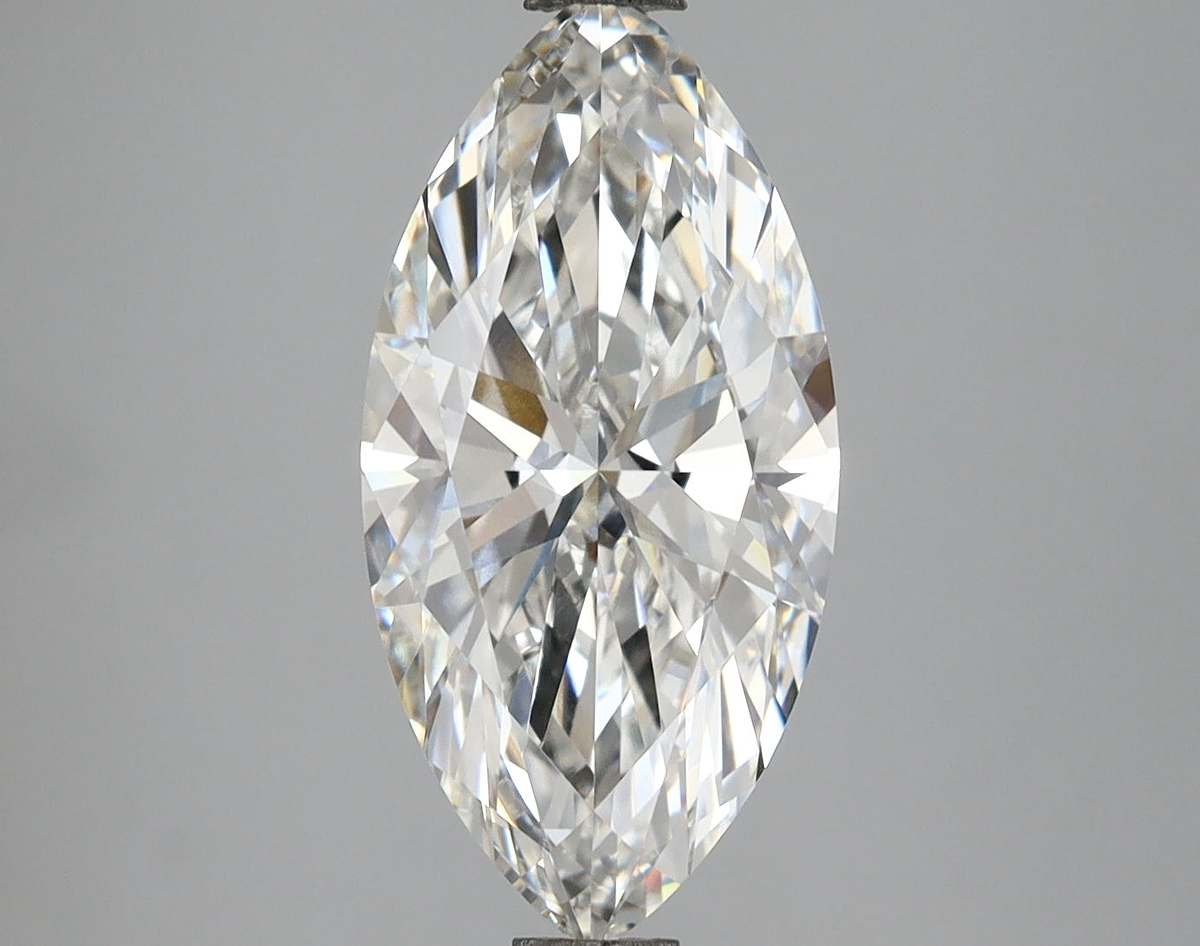 2.10 Carat Marquise Shaped, Ideal Cut, E Color, VVS2 Clarity, IGI Certified Lab Grown Diamond