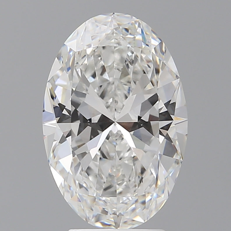 4.09 Carat Oval Shaped, Ideal Cut, E Color, VVS2 Clarity, IGI Certified Lab Grown Diamond