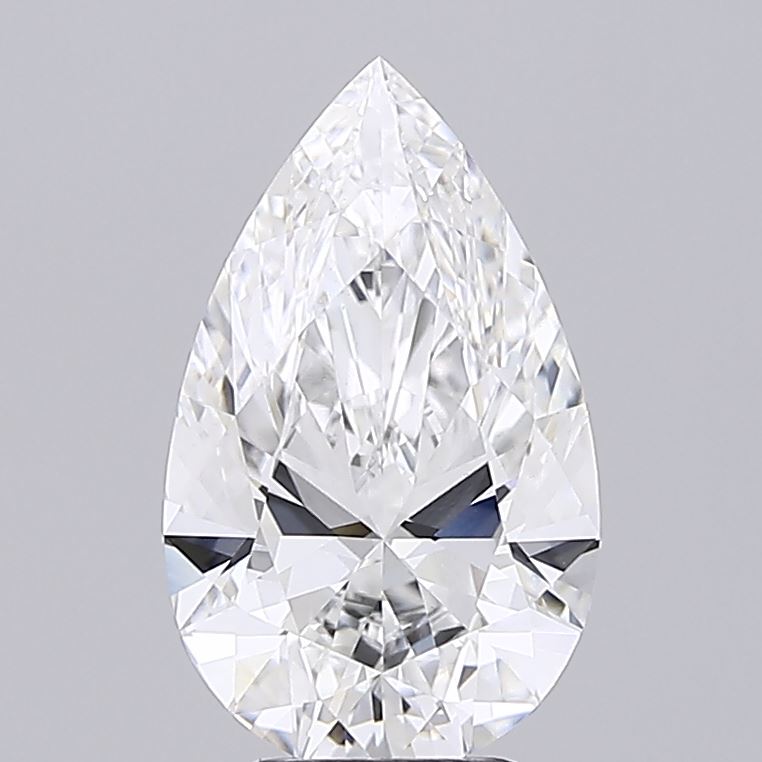 4.07 Carat Pear Shaped, Excellent Cut, E Color, VVS2 Clarity, IGI Certified Lab Grown Diamond