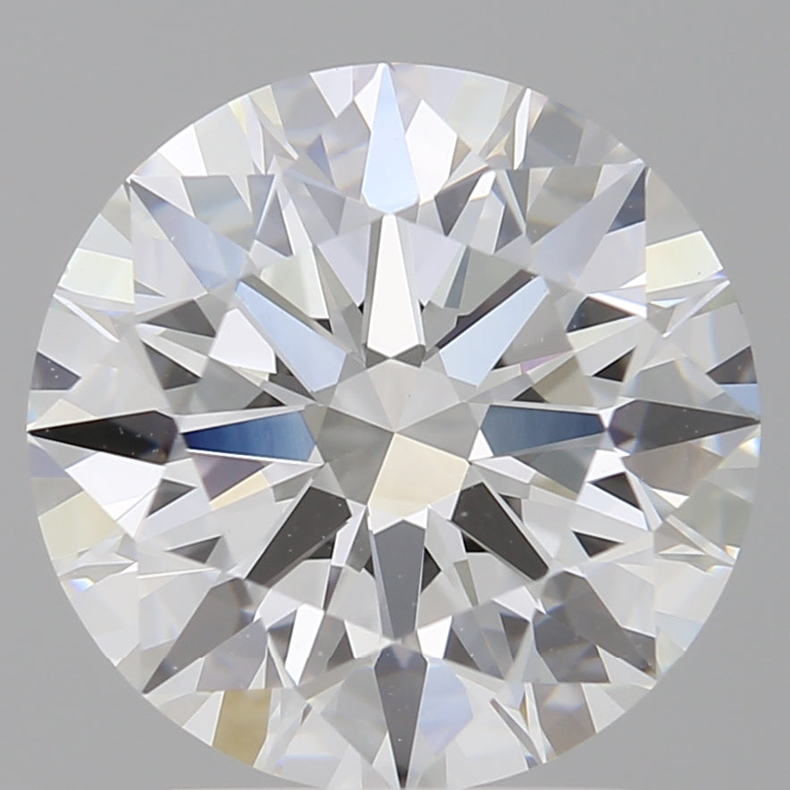3.10 Carat Round Shaped, Ideal Cut, E Color, VVS2 Clarity, IGI Certified Lab Grown Diamond
