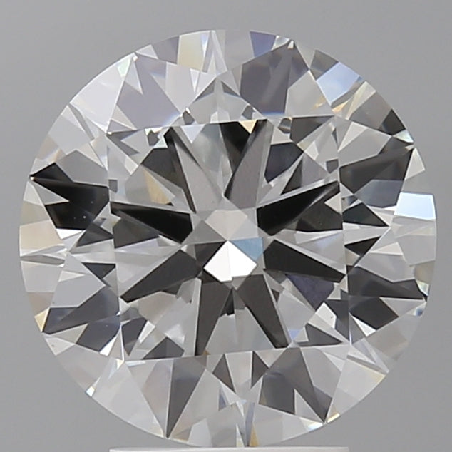 4.04 Carat Round Shaped, Ideal Cut, F Color, VVS2 Clarity, IGI Certified Lab Grown Diamond