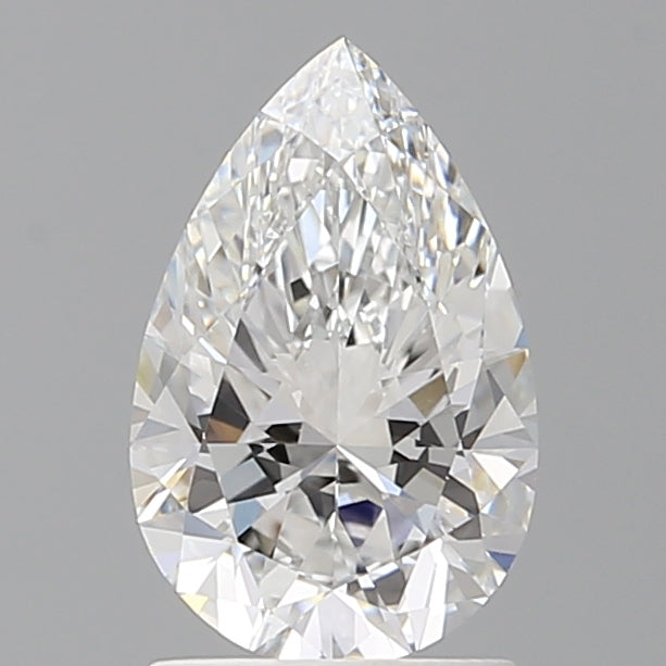 1.59 Carat Pear Shaped, Ideal Cut, D Color, VVS2 Clarity, IGI Certified Lab Grown Diamond
