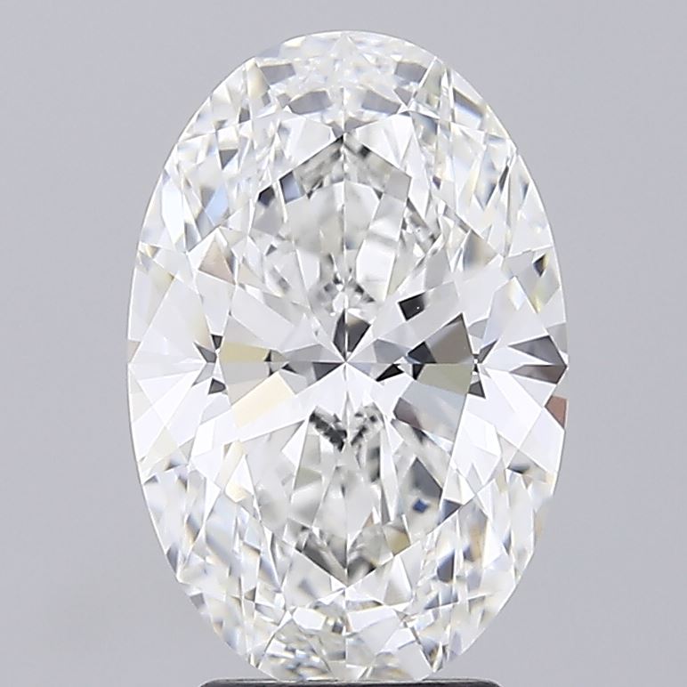 4.03 Carat Oval Shaped, Ideal Cut, F Color, VVS2 Clarity, IGI Certified Lab Grown Diamond