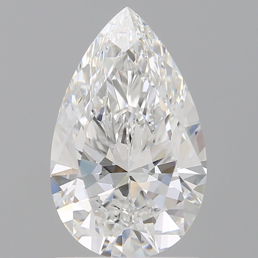 1.59 Carat Pear Shaped, Ideal Cut, E Color, VVS2 Clarity, IGI Certified Lab Grown Diamond