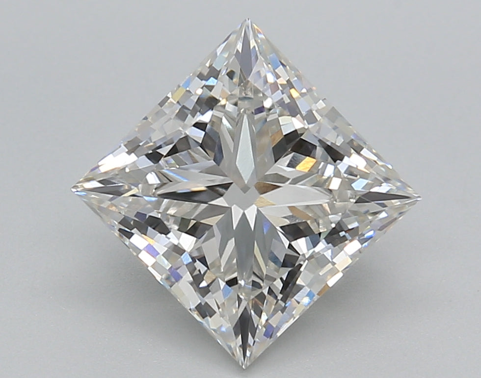 3.01 Carat Princess Shaped, Ideal Cut, G Color, VVS2 Clarity, IGI Certified Lab Grown Diamond