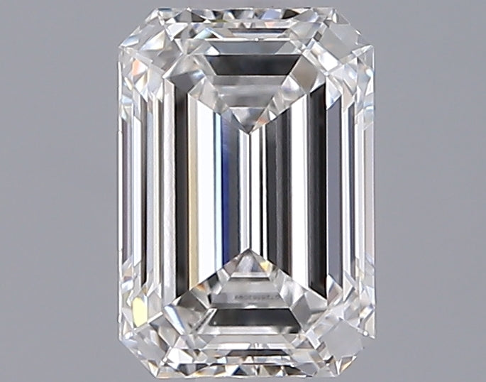 1.35 Carat Emerald Shaped, Ideal Cut, F Color, VVS2 Clarity, IGI Certified Lab Grown Diamond