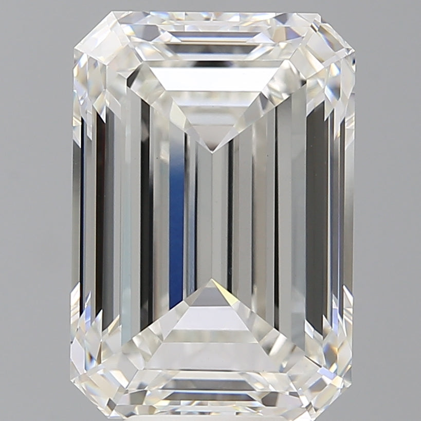 8.52 Carat Emerald Shaped, Ideal Cut, F Color, VS1 Clarity, IGI Certified Lab Grown Diamond