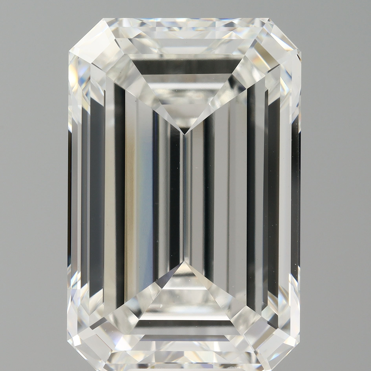 12.55 Carat Emerald Shaped, Ideal Cut, F Color, VVS2 Clarity, IGI Certified Lab Grown Diamond