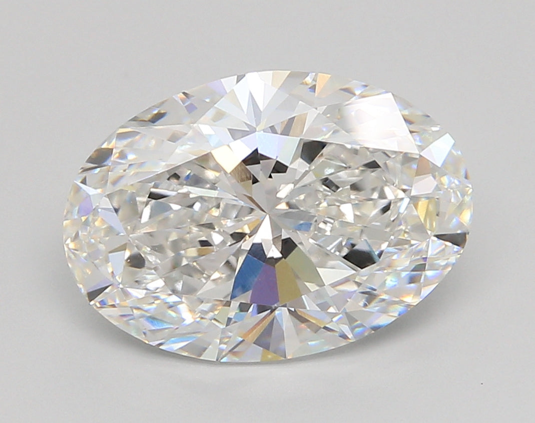 5.00 Carat Oval Shaped, Ideal Cut, E Color, VVS1 Clarity, IGI Certified Lab Grown Diamond