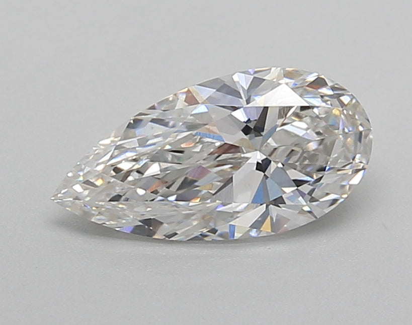 1.03 Carat Pear Shaped, Ideal Cut, F Color, VS1 Clarity, IGI Certified Lab Grown Diamond