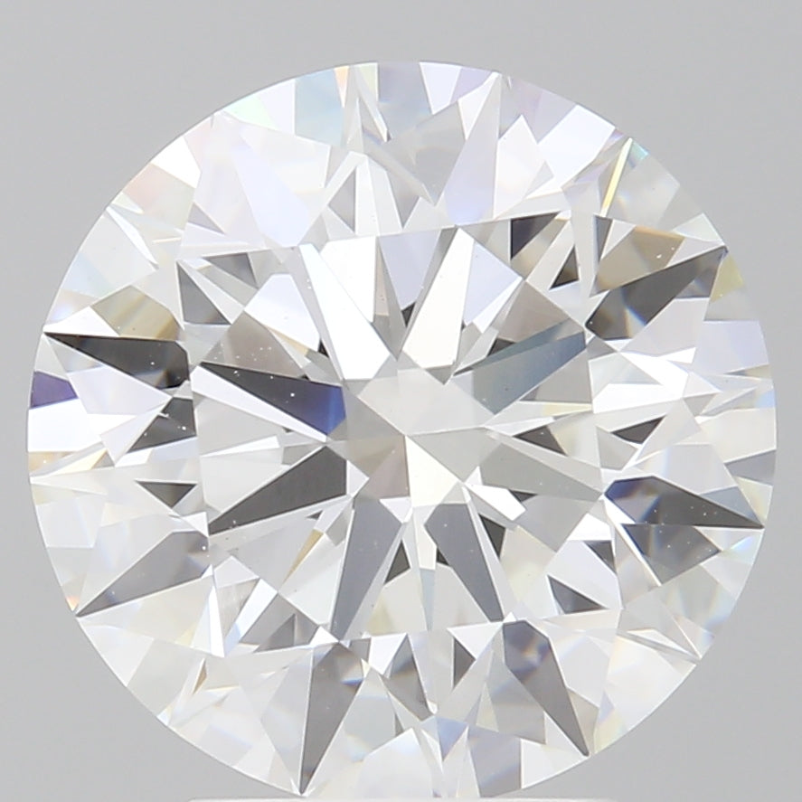 4.05 Carat Round Shaped, Ideal Cut, E Color, VVS2 Clarity, IGI Certified Lab Grown Diamond