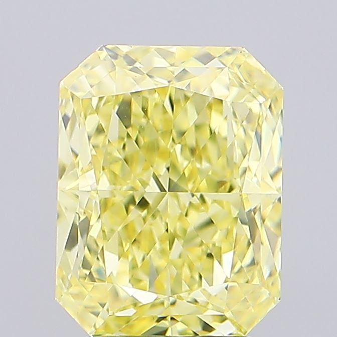 3.73 Carat Radiant Shaped, Excellent Cut, VS1 Clarity, IGI Certified Lab Grown Diamond
