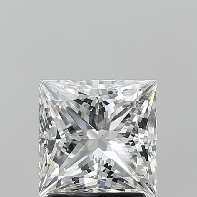 2.09 Carat Princess Shaped, Ideal Cut, E Color, VVS2 Clarity, IGI Certified Lab Grown Diamond