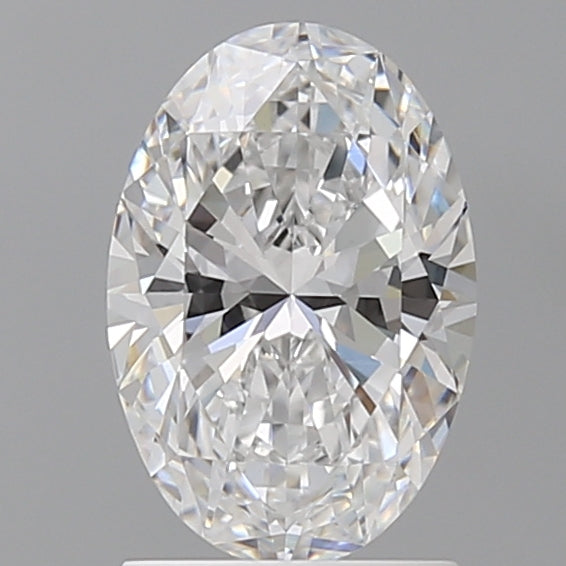 1.59 Carat Oval Shaped, Ideal Cut, D Color, VVS2 Clarity, IGI Certified Lab Grown Diamond