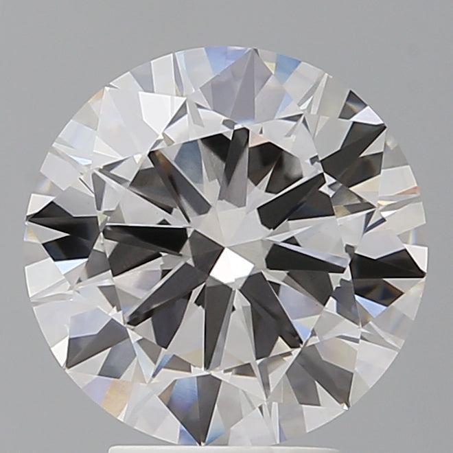 4.05 Carat Round Shaped, Excellent Cut, F Color, VVS2 Clarity, IGI Certified Lab Grown Diamond