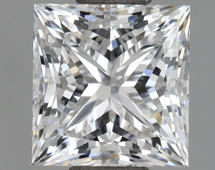 1.03 Carat Princess Shaped, Excellent Cut, D Color, VVS2 Clarity, IGI Certified Lab Grown Diamond