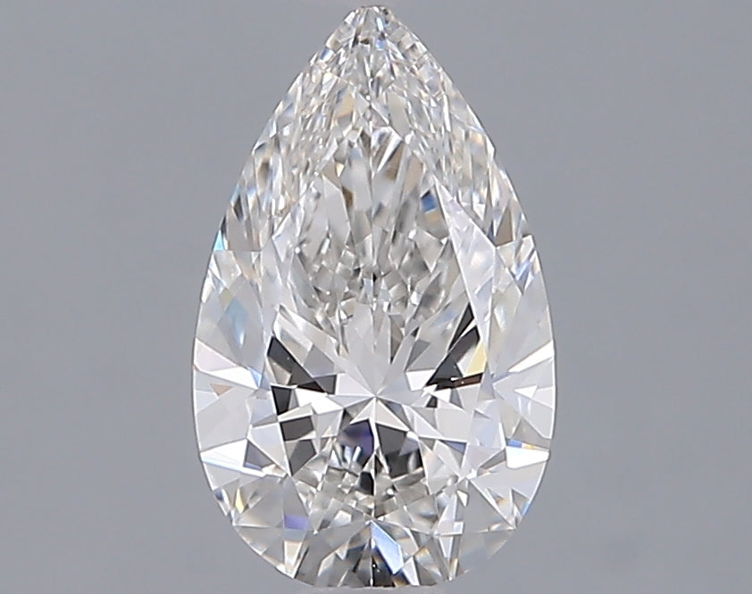 1.25 Carat Pear Shaped, Ideal Cut, F Color, VVS2 Clarity, IGI Certified Lab Grown Diamond