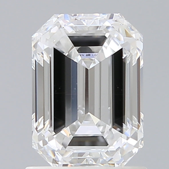 1.50 Carat Emerald Shaped, Ideal Cut, D Color, VS2 Clarity, IGI Certified Lab Grown Diamond
