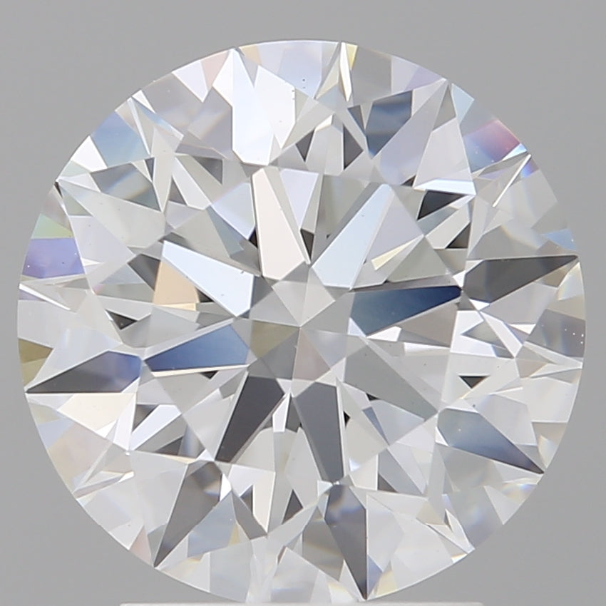 3.09 Carat Round Shaped, Ideal Cut, E Color, VVS2 Clarity, IGI Certified Lab Grown Diamond