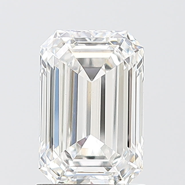 1.60 Carat Emerald Shaped, Ideal Cut, E Color, VS1 Clarity, IGI Certified Lab Grown Diamond