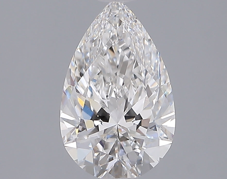 1.54 Carat Pear Shaped, Ideal Cut, E Color, VVS2 Clarity, IGI Certified Lab Grown Diamond