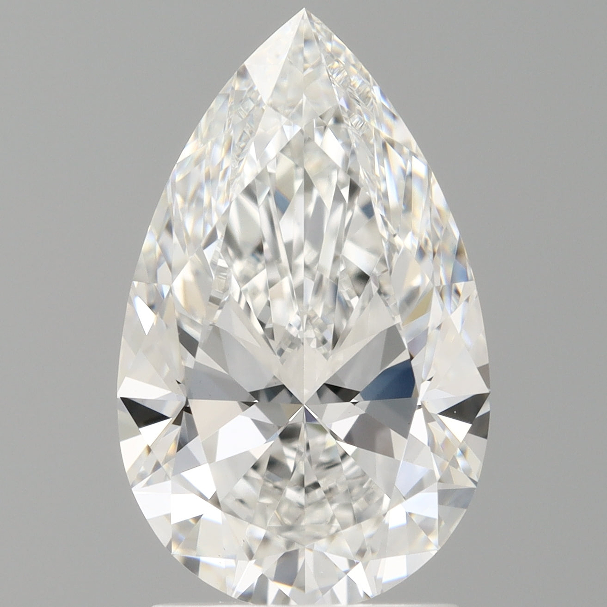 2.10 Carat Pear Shaped, Ideal Cut, E Color, VS1 Clarity, IGI Certified Lab Grown Diamond