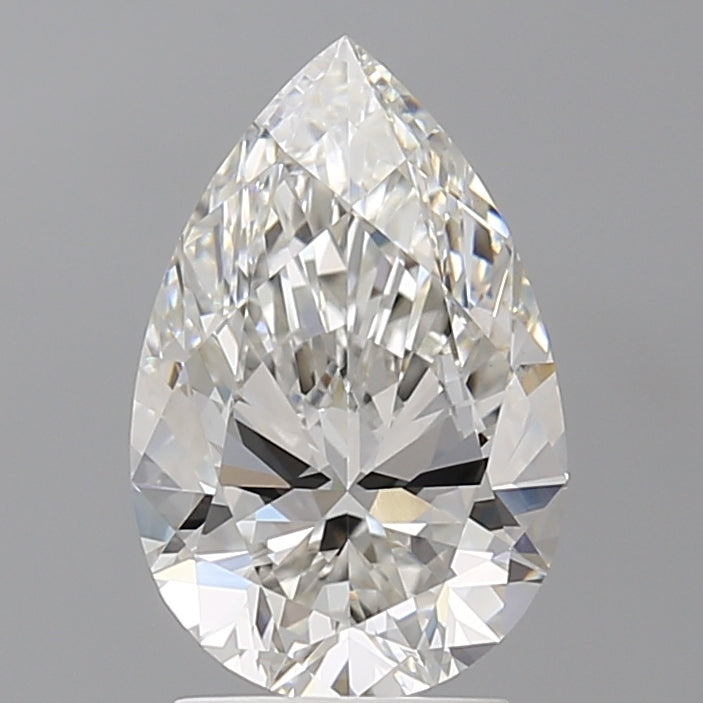 2.53 Carat Pear Shaped, Ideal Cut, F Color, VVS2 Clarity, IGI Certified Lab Grown Diamond
