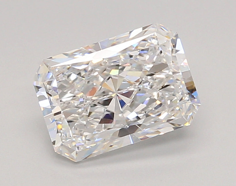 2.04 Carat Radiant Shaped, Ideal Cut, D Color, VVS1 Clarity, IGI Certified Lab Grown Diamond