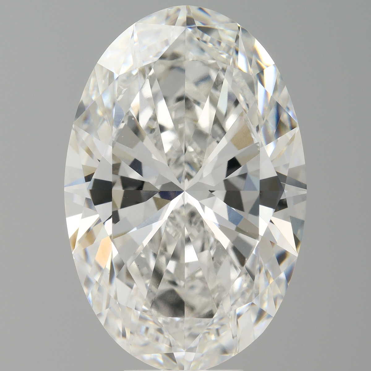 10.00 Carat Oval Shaped, Ideal Cut, F Color, VVS2 Clarity, IGI Certified Lab Grown Diamond