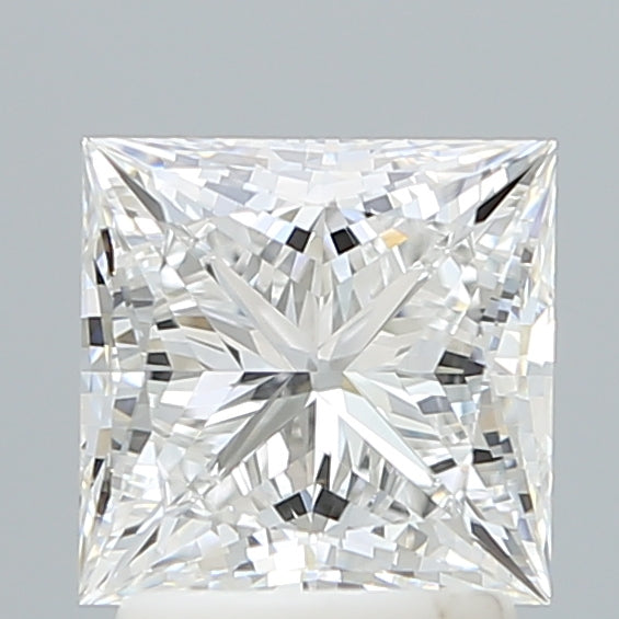 2.09 Carat Princess Shaped, Ideal Cut, E Color, VVS2 Clarity, IGI Certified Lab Grown Diamond