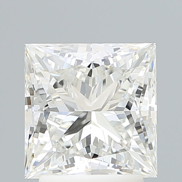 2.67 Carat Princess Shaped, Ideal Cut, F Color, VS1 Clarity, IGI Certified Lab Grown Diamond
