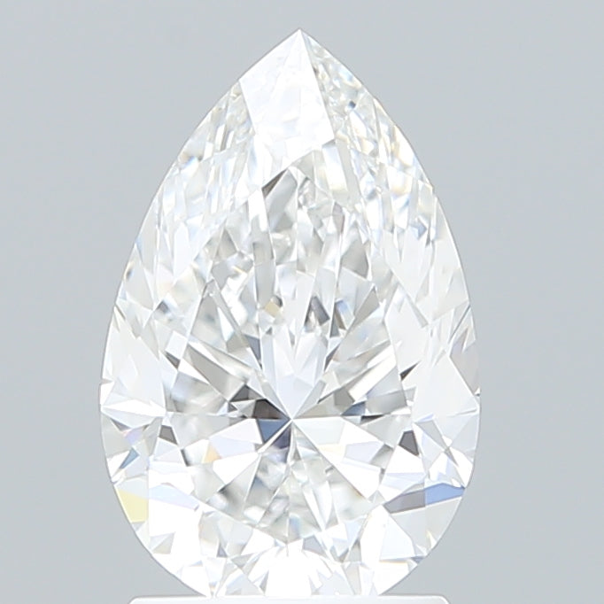 2.08 Carat Pear Shaped, Excellent Cut, E Color, VVS2 Clarity, IGI Certified Lab Grown Diamond