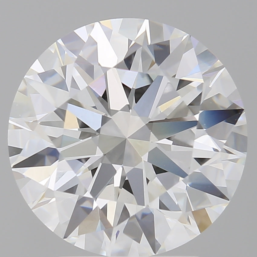 4.03 Carat Round Shaped, Excellent Cut, F Color, VVS2 Clarity, IGI Certified Lab Grown Diamond