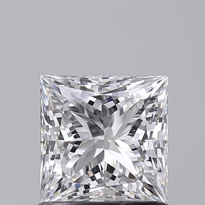 1.02 Carat Princess Shaped, Ideal Cut, E Color, VVS2 Clarity, IGI Certified Lab Grown Diamond