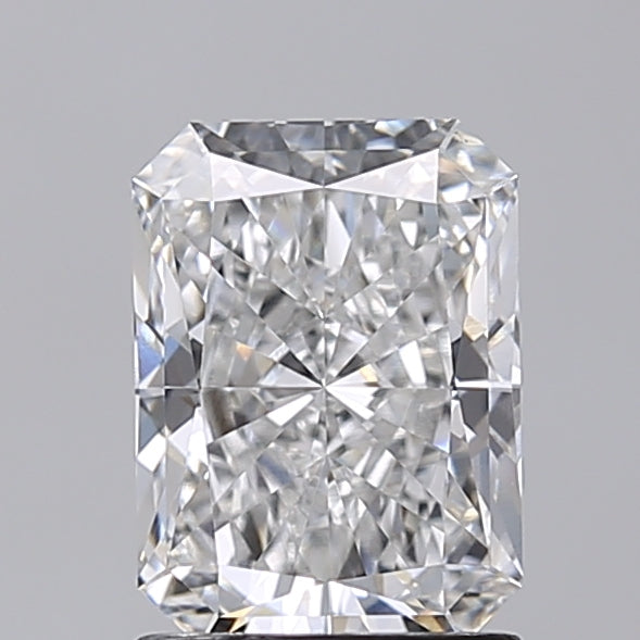 1.50 Carat Radiant Shaped, Excellent Cut, E Color, VS1 Clarity, IGI Certified Lab Grown Diamond