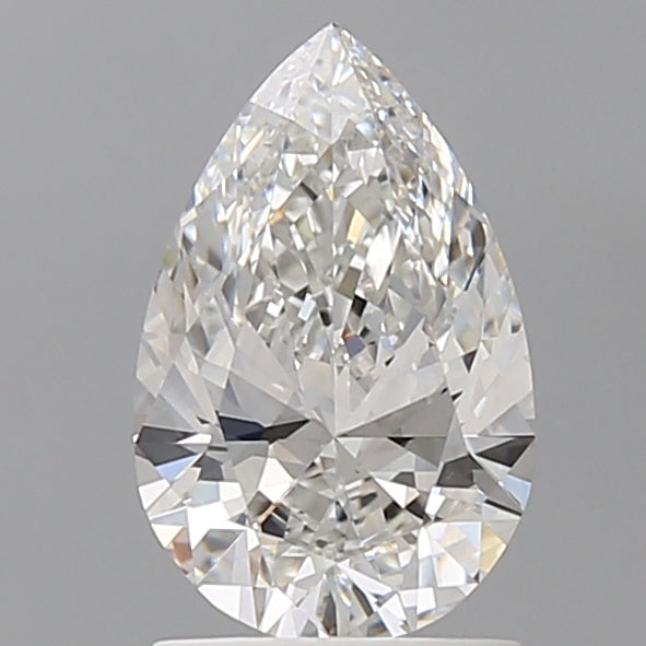 1.50 Carat Pear Shaped, Ideal Cut, E Color, VVS2 Clarity, IGI Certified Lab Grown Diamond