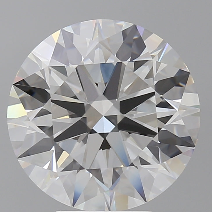 6.09 Carat Round Shaped, Ideal Cut, F Color, VVS2 Clarity, IGI Certified Lab Grown Diamond