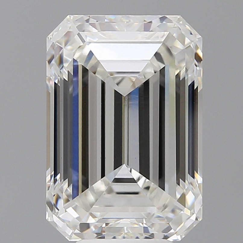 7.52 Carat Emerald Shaped, Ideal Cut, F Color, VS1 Clarity, IGI Certified Lab Grown Diamond